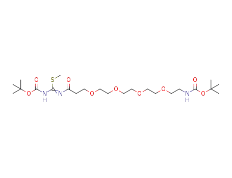 N-tert-butoxycarbonyl-N’-[15-(tert-butoxycarbonylamino-4,7,10,13-tetraoxa)pentadecanoyl]-S-methylisothiourea