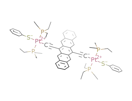[(thiophenolato)(Et3P)2Pt]2-pentacenyl-6,13-diacetylide