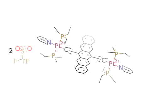 [(pyridine)(Et3P)2Pt]2-pentacenyl-6,13-diacetylide-(OTf)2