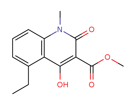 1,2-dihydro-4-hydroxy-5-ethyl-1-methyl-2-oxo-quinoline-3-carboxylic acid methyl ester