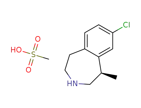 (R)-8-chloro-1-methyl-2,3,4,5-tetrahydro-1H-3-benzazepine mesylate