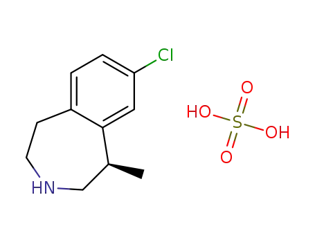(R)-8-chloro-1-methyl-2,3,4,5-tetrahydro-1H-3-benzazepine bisulfate salt
