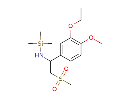 1-(3-ethoxy-4-methoxyphenyl)-2-(methylsulfonyl)-N-(trimethylsilyl)ethylamine