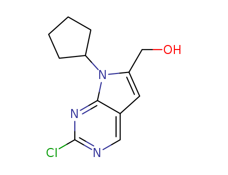 (2-chloro-7-cyclopentyl-7H-pyrrolo [2,3-d]pyrimidin-6-yl)methanol