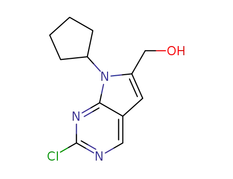 (2-chloro-7-cyclopentyl-7H-pyrrolo[2,3-d]pyrimidin-6-yl)methanol cas1374639-77-6  FAVORABLE PRICE