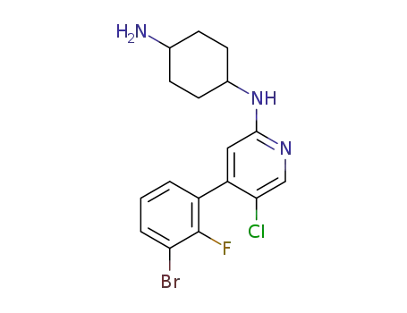 trans-N1-(4-(3-bromo-2-fluorophenyl)-5-chloropyridin-2-yl)cyclohexane-1,4-diamine
