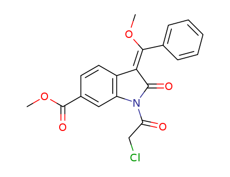 (3E)-1-(2-chloroacetyl)-2,3-dihydro-3-(methoxyphenylmethylene)-2-oxo-1h-indole-6-carboxylic acid methyl ester