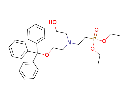 diethyl 2-((2-hydroxyethyl)(2-(trityloxy)ethyl)amino)ethylphosphonate