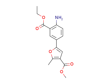 methyl 5-(4-amino-3-ethoxycarbonylphenyl)-2-methylfuran-3-carboxylate
