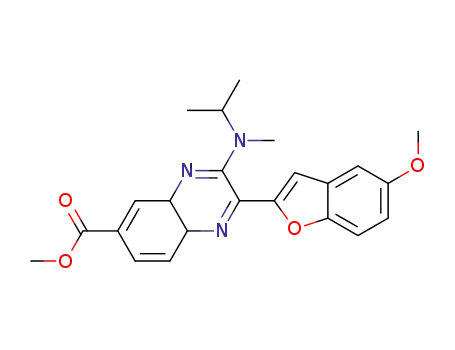 methyl 3-(isopropyl(methyl)amino)-2-(5-methoxybenzofuran-2-yl)-4a,8a-dihydroquinoxaline-6-carboxylate