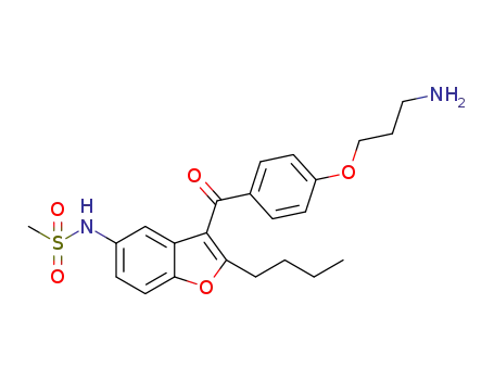 N-[2-butyl-3-{4-[(3-amino)propoxy]benzoyl}-1-benzofuran-5-yl]-methansulfonamide