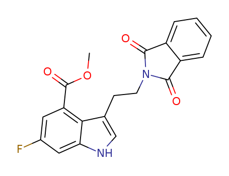 3-[2-(1,3-Dihydro-1,3-dioxo-2H-isoindol-2-yl)ethyl]-6-fluoro-1H-indole-4-carboxylic?acid?methyl?ester