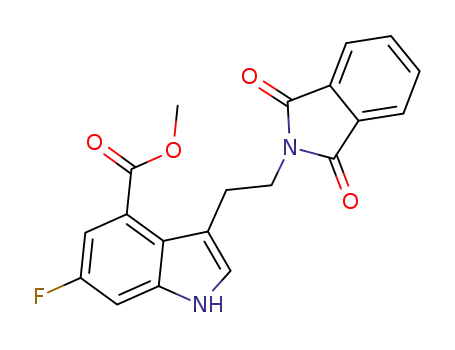 3-(2-(phthalimido)ethyl)-6-fluoro-1H-indole-4-carboxylic acid methyl ester