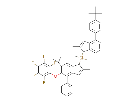 [4-(4-tert-butylphenyl)-2-methyl-1H-inden-1-yl][6-isopropyl-2-methyl-5-(pentafluorophenoxy)-4-phenyl-1H-inden-1-yl] dimethylsilane