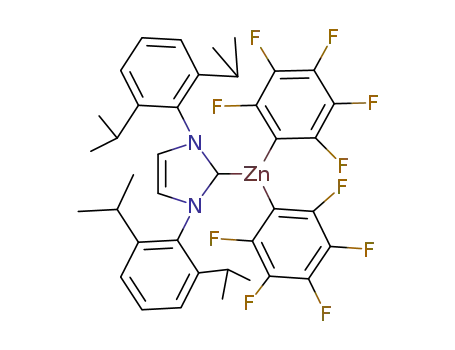 [1,3-bis(2,6-diisopropylphenyl)imidazol-2-ylidene]Zn(C6F5)2