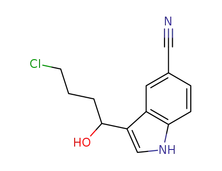 3-(4-chloro-1-hydroxy-butyl)-1H-indol-5-carbonitrile