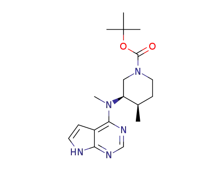 (3R,4R)-tert-butyl 4-methyl-3-(methyl(7H-pyrrolo[2,3-d]pyrimidin-4-yl)amino)piperidine-1-carboxylate