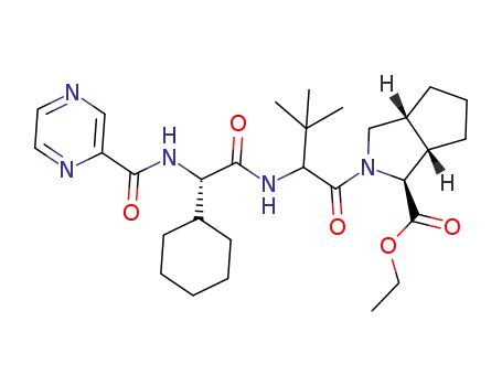 (1S,3aR,6aS)-ethyl 2-(2-((S)-2-cyclohexyl-2-(pyrazine-2-carboxamido)acetamido)-3,3-dimethylbutanoyl)octahydrocyclopenta[c]pyrrole-1-carboxylate