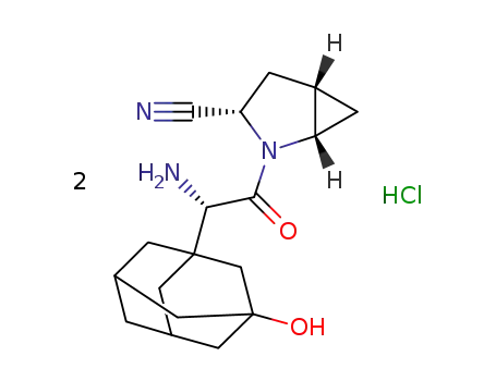 saxagliptin hydrochloride-saxagliptin cocrystal (1:1)