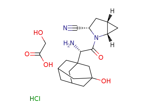 saxagliptin hydrochloride-glycolic acid cocrystal (1:1)