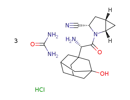 saxagliptin hydrochloride-urea cocrystal (1:3)