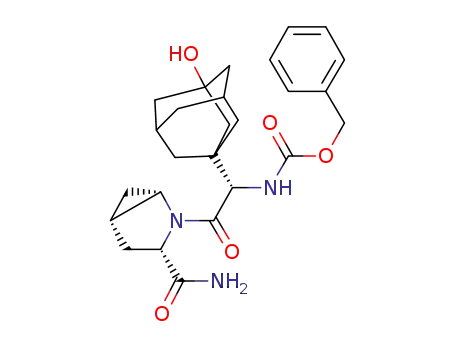 benzyl N-[(1S)-2-[(1S,3S,5S)-3-carbamoyl-2-azabicyclo[3.1.0]hexan-2-yl]-1-(3-hydroxyadamantan-1-yl)-2-oxoethyl]carbamate