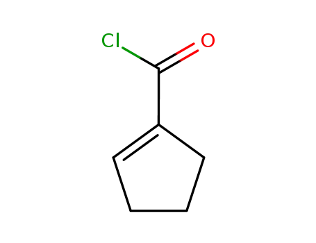 Molecular Structure of 59253-90-6 (1-Cyclopentene-1-carbonyl chloride)