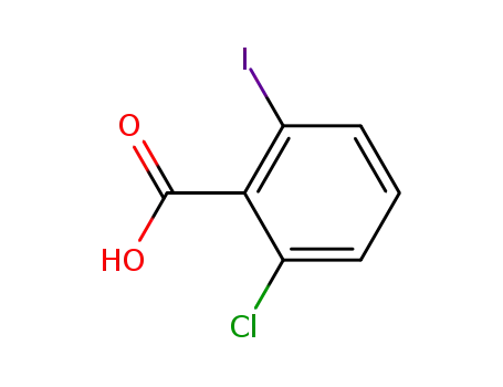 Molecular Structure of 13420-63-8 (2-chloro-6-iodobenzoic acid)
