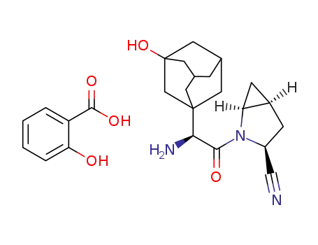 [(1S,3S,5S)-2-[(2S)-2-amino-2-(3-hydroxy-1-adamantyl)acetyl]-2-azabicyclo[3.1.0]hexane-3-carbonitrile] salicylate