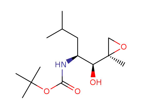 tert-butyl {(1S,2S)-1-hydroxy-4-methyl-1-[(R)-2-methyloxiran-2-yl]pentan-2-yl}carbamate