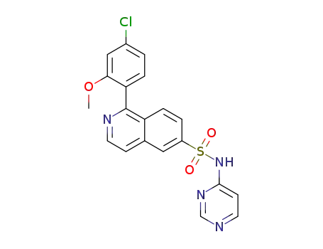 1-(4-chloro-2-methoxyphenyl)-N-(pyrimidin-4-yl)isoquinoline-6-sulfonamide