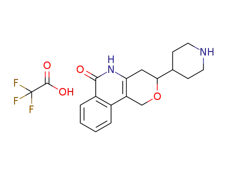 rac-2-piperidin-4-yl-1,2,4,10-tetrahydro-3-oxa-10-azaphenanthren-9-one trifluoroacetate