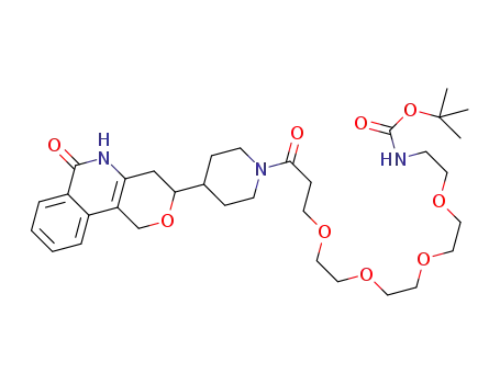 rac-(2-{2-[2-(2-{3-oxo-3-[4-(9-oxo-1,4,9,10-tetrahydro-2H-3-oxa-10-azaphenanthren-2-yl)piperidin-1-yl]propoxy}ethoxy)ethoxy]ethoxy}ethyl)carbamic acid tert-butyl ester