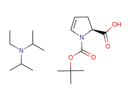 (S)-1-(tert-butoxycarbonyl)-2,3-dihydro-1H-pyrrole-2-carboxylic acid diisopropylethylamine salt