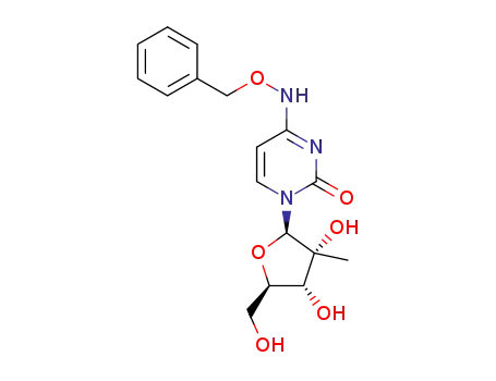 4-((benzyloxy)amino)-1-((2R,3R,4R,5R)-3,4-dihydroxy-5-(hydroxymethyl)-3-methyltetrahydrofuran-2-yl)pyrimidin-2(1H)-one