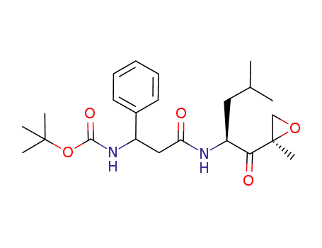 tert-butyl 3-[(2S)-4-methyl-1-((2R)-2-methyloxiran-2-yl)-1-oxopentan-2-ylamino]-3-oxo-1-phenylpropylcarbamate