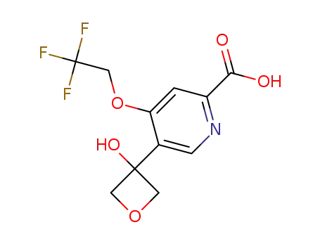 5-(3-hydroxyoxetan-3-yl)-4-(2,2,2-trifluoroethoxy)pyridine-2-carboxylic acid