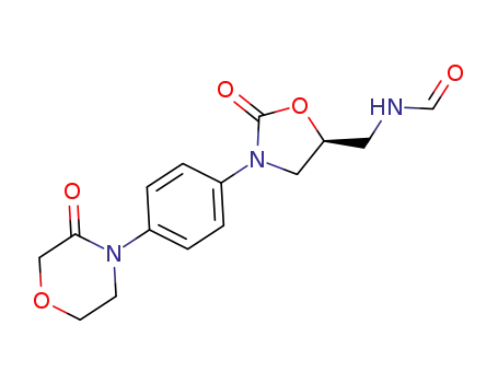 N-({(5S)-2-oxo-3-[4-(3-oxomorpholin-4-yl)phenyl]-1,3-oxazolidin-5-yl}methyl)formamide