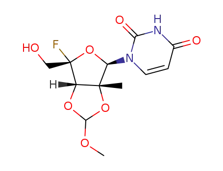 1-((3aR,4R,6S,6aS)-6-fluoro-6-(hydroxymethyl)-2-methoxy-3a-methyltetrahydrofuro [3,4-d][1,3]dioxol-4-yl)pyrimidine-2,4-(1H,3H)-dione