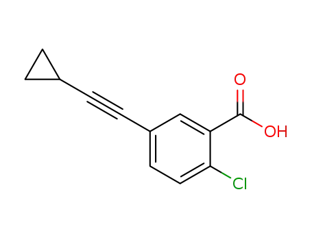2-chloro-5-(cyclopropylethynyl) benzoic acid