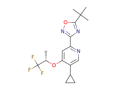 5-tert-butyl-3-[5-cyclopropyl-4-[(2S)-1,1,1-trifluoropropan-2-yl]oxypyridin-2-yl]-1,2,4-oxadiazole