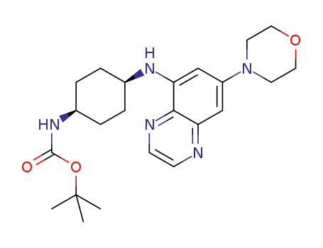 tert-butyl (4-((7-morpholinoquinoxalin-5-yl)amino)cyclohexyl)carbamate