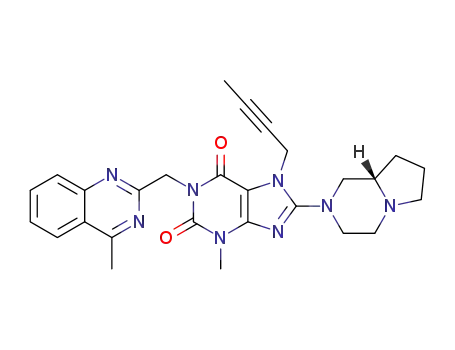 (S)-7-(but-2-ynyl)-8-(hexahydropyrrolo[1,2-a]pyrazin-2(1H)-yl)-3-methyl-1-((4-methylquinazolin-2-yl)methyl)-1H-purine-2,6(3H,7H)-dione