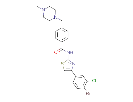 N-(4-(4-bromo-3-chlorophenyl)thiazol-2-yl)-4-((4-methylpiperazin-1-yl)methyl)benzamide
