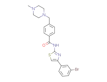 N-(4-(3-bromophenyl)thiazol-2-yl)-4-((4-methylpiperazin-1-yl)methyl)benzamide