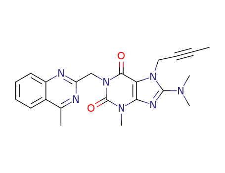 7-(but-2-yn-1-yl)-8-(dimethylamino)-3-methyl-1-[(4-methylquinazolin-2-yl)methyl]-3,7-dihydro-1H-purine-2,6-dione