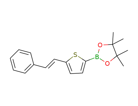 (E)-4,4,5,5-tetramethyl-2-(5-styrylthiophen-2-yl)-1,3,2-dioxaborolane