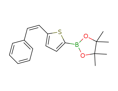 (Z)-4,4,5,5-tetramethyl-2-(5-styrylthiophen-2-yl)-1,3,2-dioxaborolane