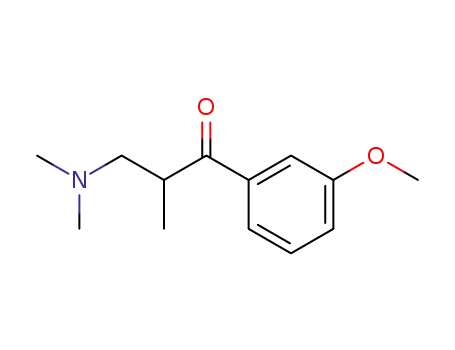 Molecular Structure of 197145-37-2 (3-(Dimethylamino)-1-(3-methoxyphenyl)-2-methyl-1-propanone)