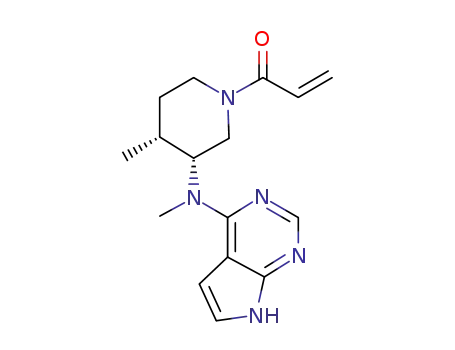 1-((3R,4R)-4-methyl-3-(methyl-(7H-pyrrolo[2,3-d]pyrimidin-4-yl)amino)piperidin-1-yl)prop-2-en-1-one